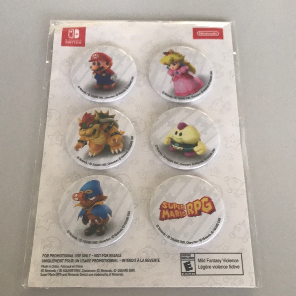 Nintendo Super Mario badges